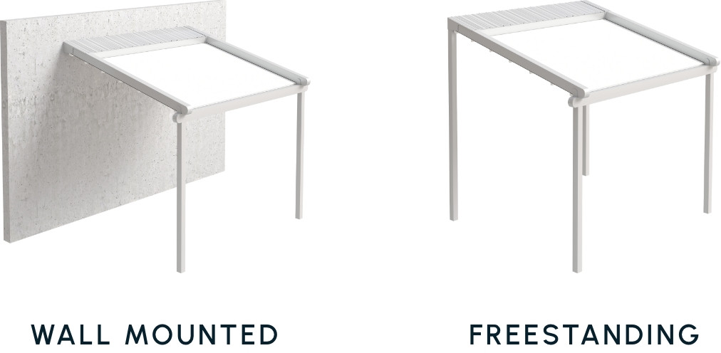 Angled twin freestanding configuration